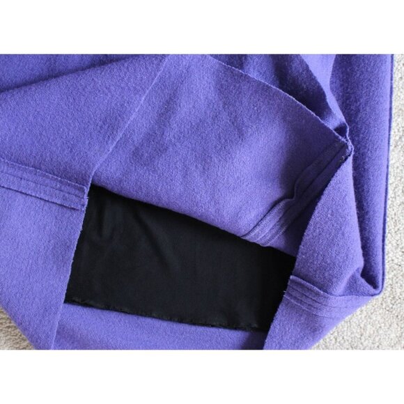 Tory Burch - Taletta Boiled Wool Ruffle Dress - Purple - Small - Picture 11 of 11